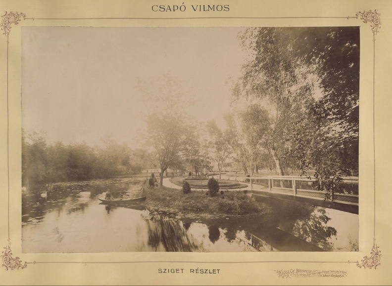 Közép-Tengelic, a Csapó-kastély parkja. A felvétel 1895-1899 között készült. A kép forrását kérjük így adja meg: Fortepan / Budapest Főváros Levéltára. Levéltári jelzet: HU.BFL.XV.19.d.1.11.062