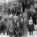 sztrájkolók az 1910-as évek elején.