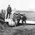 repülőtér. Motorhiba miatt összetört Junkers A. 20 típusú felderítőgép.