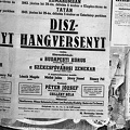 a Budapesti Kórus és a Székesfővárosi Zenekar hangversenyét hirdető plakát.