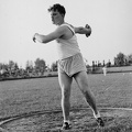 Csepel, Béke tér, sporttelep, atlétikai OB, Klics Ferenc, kilencszeres magyar bajnok, négyszeres olimpikon diszkoszvető.