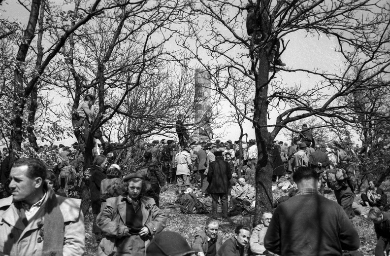 Vöröskő-szikla, április 4-i emléktúra, természetbarát találkozó.