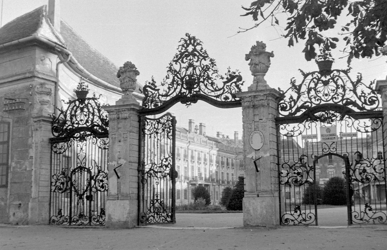 az Esterházy kastély főbejárata.