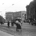 ulica Warszawska a Rynek felé nézve, jobbra a Sziléziai színház.