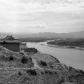 Gansu tartomány, kilátás a Fehér Pagoda hegyéről a városra.