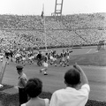 1963. június 30. Ferencváros - SZEAC mérkőzés, a bajnokcsapat ünneplése.