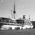 a Petr Velikij személyszállító hajó a kikötőben.
