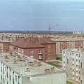 (Sztálinváros), látkép a Dózsa György úti főiskolai kollégium tetejéről.