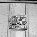 Steyr-Puch Haflinger (1959-74) kisteherautó emblémája.
